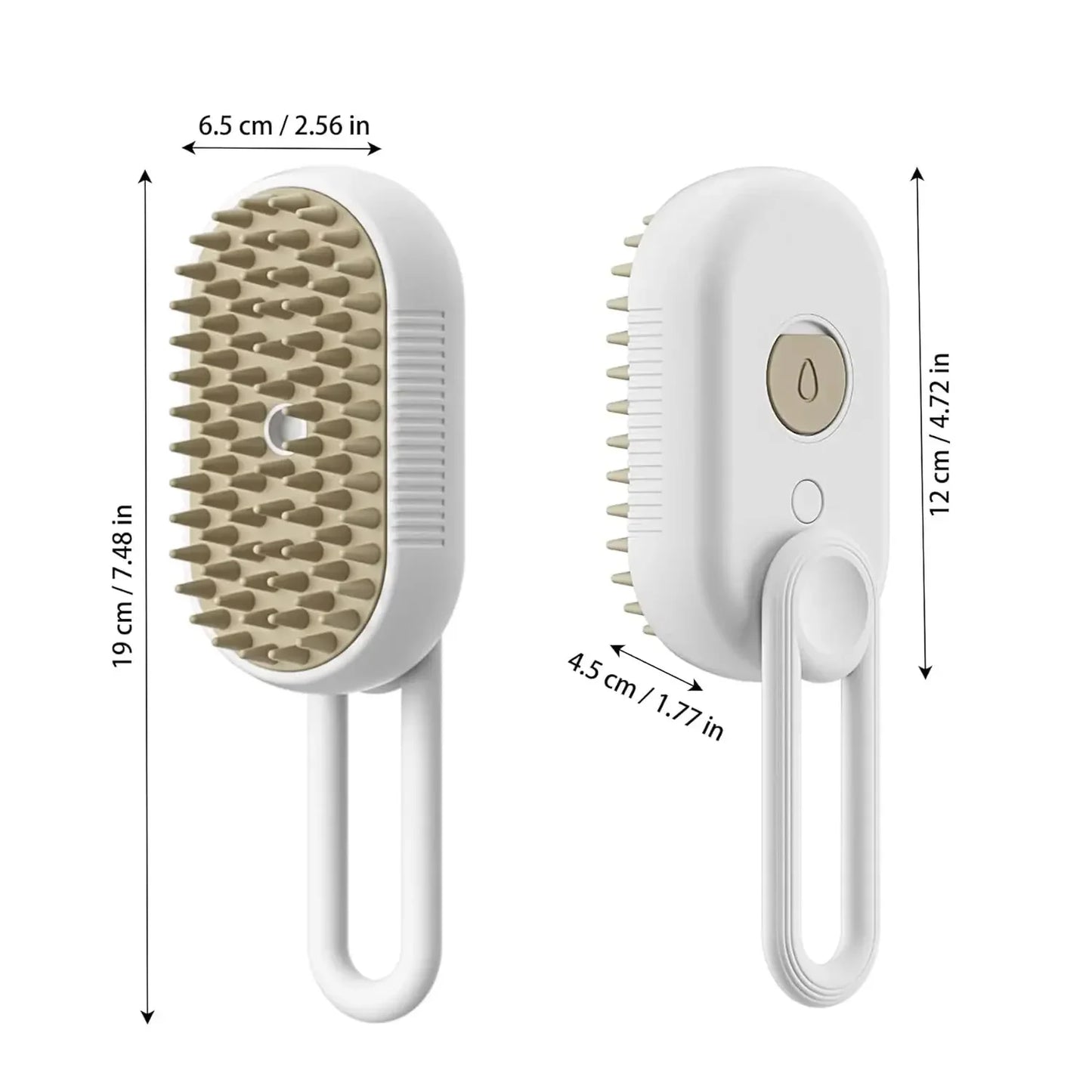 Cat Steam Brush Electric Spray Cat Hair Brush 3 In1 Dog Steamer Brush for Massage Pet Grooming Removing Tangled and Loose Hair