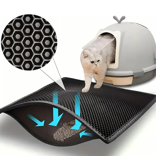 Cat Litter Mat-Advanced Honeycomb Double Layer Design