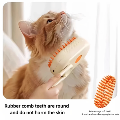 Cat & Dog Steam Brush Electric Spray 3 In1 Brush for Massage Pet Grooming Removing Tangled and Loose Hair