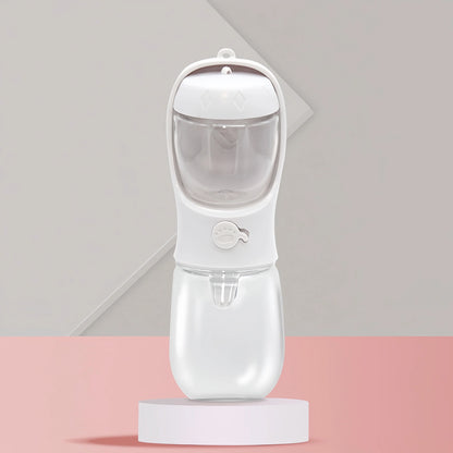 Portable Water Bottle with Food Container for cats and dogs