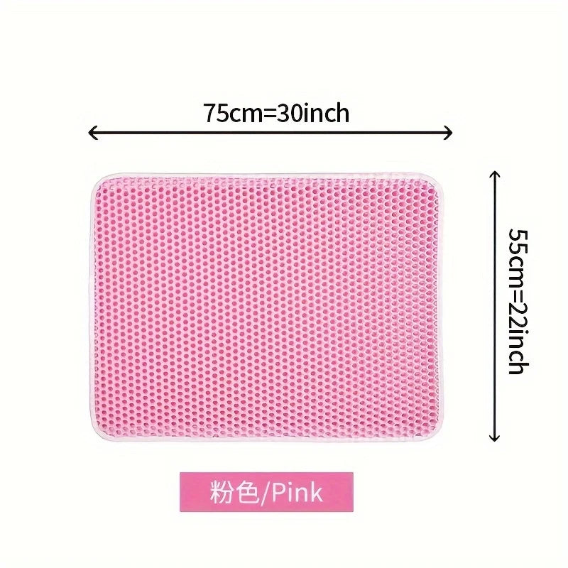 Cat Litter Mat-Advanced Honeycomb Double Layer Design