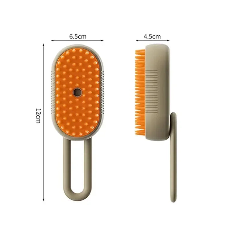 Cat Steam Brush Electric Spray Cat Hair Brush 3 In1 Dog Steamer Brush for Massage Pet Grooming Removing Tangled and Loose Hair