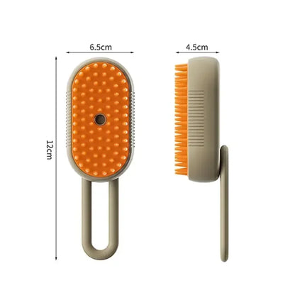 Cat Steam Brush Electric Spray Cat Hair Brush 3 In1 Dog Steamer Brush for Massage Pet Grooming Removing Tangled and Loose Hair
